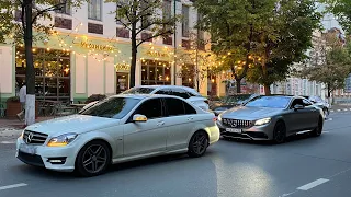 УЛЬЯНОВСКИЙ S63 AMG ДАЁТ ЖАРУ! ШАШКИ НА С180!