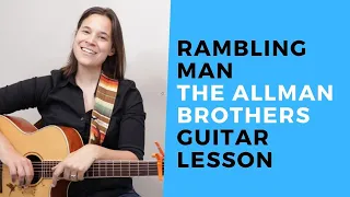 Rambling Man Acoustic Guitar Lesson - Easier Guitar Lesson