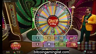 Playing Crazy Time From Evolution Gaming LIVE - Crypto Casino Games