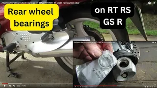 How to change Rear wheel bearings on BMW R1100RT RS GS R| Restoration biker