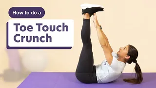 How to do a Toe Touch Crunch | Core Workout