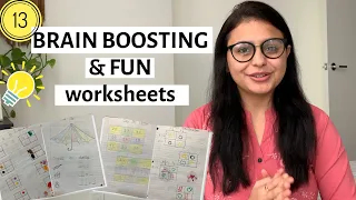 DIY WORKSHEETS IDEAS for 3 and 4 Year Old | BRAIN BOOSTING Activities For 3 and 4 Year Old | Pragya