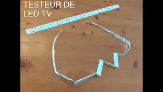 tester les led TV avec des piles