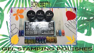 Born Pretty GEL Stamping Polishes | L072 Nature Stamping Plate Review