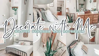 FARMHOUSE DECORATE WITH ME // MASTER BEDROOM AND BATHROOM // CHARLOTTE GROVE FARMHOUSE