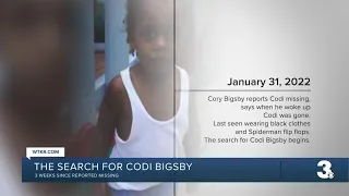 The search for Codi Bigsby: 3 weeks since reported missing