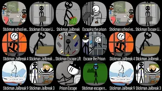 Stickman School Escape 2, Stickman Escape Lift 2, Stickman Jailbreak, Escaping The Prison, Stickman