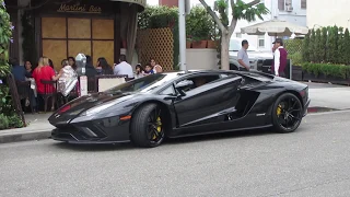 Lamborghini Aventador S in Beverly Hills (w/ startup)