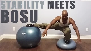 Stability Ball Meets Bosu Ball - 20+ Core Workouts