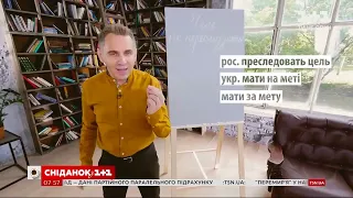 Ціль не переслідують – урок української мови від Олександра Авраменко.