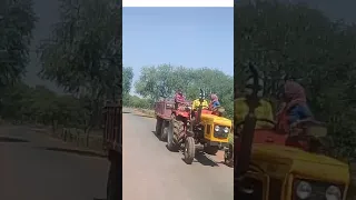 Big Tractor -Ballast Mind Full Loading Trolly Pulling kirloskar jcb Rescue