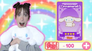 100 Gacha Tix Opening For CINNAMOROLL!! | Roblox My Hello Kitty Cafe | Riivv3r