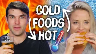Swapping Food Temperatures TASTE TEST! (Cheat Day)