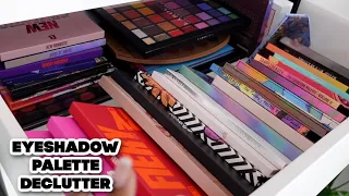 MAKEUP DECLUTTER SERIES: EYESHADOW PALETTES! MORE THAN 50% GONE