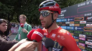 Vincenzo Nibali - intervista all partenza - tappa 13 - Giro d'Italia 2019