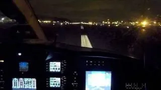 Night takeoff in a Citation CJ3 Jet, KBFI to KSUN Seattle