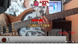 Lipps Inc - Funky Town (Cover Bass  +Tab)(Play Along)