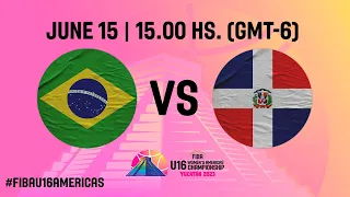 Brazil v Dominican Republic | Full Basketball Game | FIBA U16 Women's Americas Championship 2023