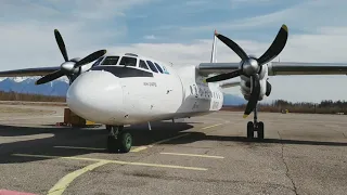 Antonov An-24 start-up/An24/Запуск Ан-24.