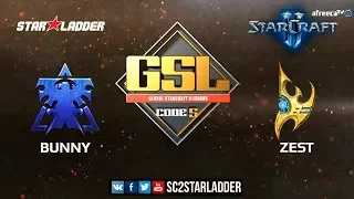 2018 GSL Season 1 Ro32 Group D Match 2: Bunny (T) vs Zest (P)