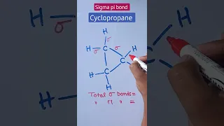 Sigma Pi bond counting in cyclohexane #shorts #youtubeshorts #reels #chemistry #shortvideo #viral