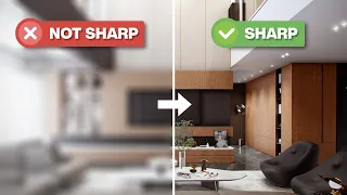 How to Add Sharpness to Any 3d Render - Archviz Tips #3drender #Shorts