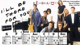 I'LL BE THERE FOR YOU (FRIENDS THEME SONG) by The Rembrandts (Easy Guitar & Lyric Play-Along Capo 2)