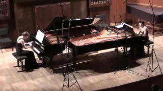 Saint-Saëns "Danse macabre", op.40 for two pianos - Anastasia & Liubov Gromoglasova