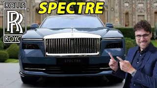 Роскошь на электротяге: Обзор первого электромобиля Rolls-Royce Spectre ⚡