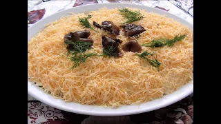 Очень нежный и вкусный салат с курицей и грибами