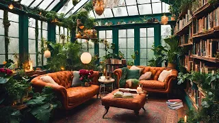 Fantasy Music Library in Greenhouse | Treehouse🌳 Relaxing Music Ambience for Reading, Study, Work