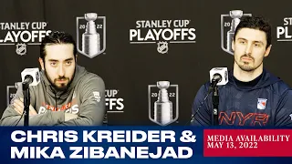 New York Rangers: Chris Kreider & Mika Zibanejad Postgame Media Availability | May 13, 2022