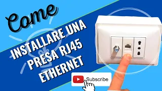 Come montare una presa ethernet dati RJ45 a muro