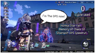 Honkai Star Rail : 1.0 Memory of Chaos Floor 10 Silver Wolf DPS 0 Turn Clear!!