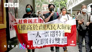 Hong Kong's last standing protesters testing Beijing’s security law - BBC Newsnight