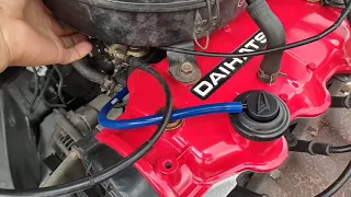 Running my Daihatsu Charade g202 after engine restoration..