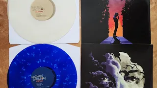 vinyl record unboxing: Michael Jackson - Halloween Album "Scream" Glowindark LP & Blue Splatter LP