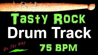 Tasty Rock Drum Track 75 BPM Drum Beat for Bass Guitar Backing Tracks Drum Beats Instrumental 🥁 455