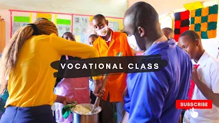 Vocational Class (cooking ugali with omena)