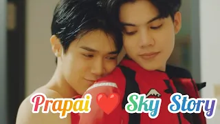 [BL] Prapai ❤️ Sky mai tera boyfriend Hindi 💞mix Love in The Air  #bldrama #thaidrama #loveintheair