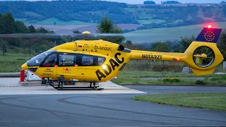 ADAC Luftrettung | Landung und Start Christoph 77 | H145 | D-HYAK | Flugplatz Jena