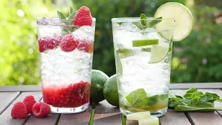 Virgin Mojito I Classic und Himbeere I Mojito Mocktail I Alkoholfrei