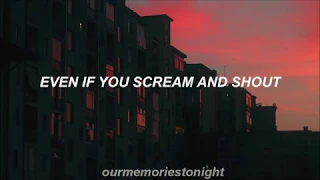 one direction - through the dark // lyrics