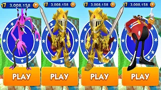 Sonic Dash - Excalibur Sonic Unlocked vs All Bosses Zazz Eggman - All Characters Unlocked