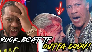 The Rock  DESTROYS and BLOODY Cody Rhodes! | WWE Raw Highlights 3/25/24 | REACTION!!!