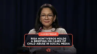 Risa Hontiveros holds briefing on cases of child abuse in social media