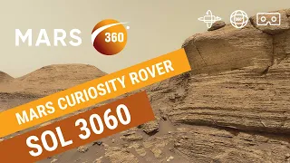 Mars 360: 1.2 billion pixel panorama of Mars - Sol 3060 (360video 8K)