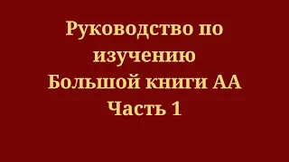 Сообщество Духа - Руководство по изучению Большой книги АА. Книга 2. Часть 1