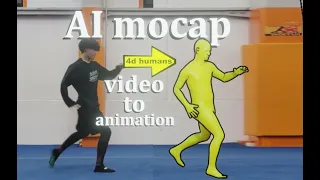 AI motion capture in blender