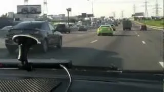 ДПС погоня за Nissan GTR  Police hunt for Nissan GTR